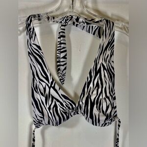 Wild Fable Zebra Print Small String Bikini Top